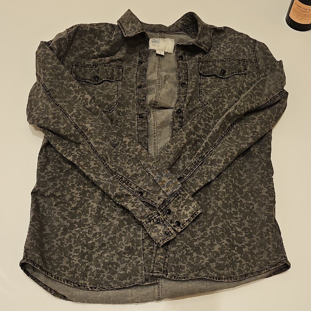 G-Star Gray Snap Shirt